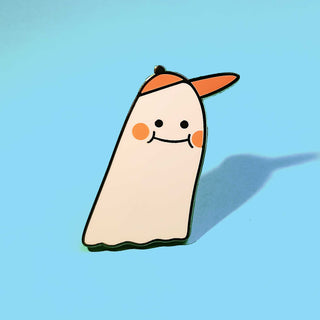 Ghost Enamel Pin