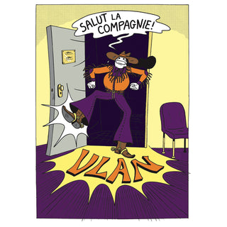 page de bande dessinée : Fungirl entre par la porte vêtue d'un costume de cow-boy