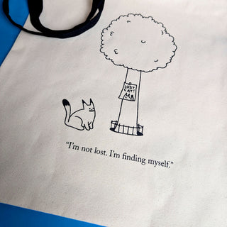 Lost Cat Organic Tote Bag