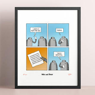 A Poem Robot Comic Print