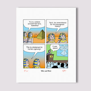 Ancient Aliens Comic Print
