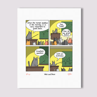 Cat Greetings 101 Signed Print