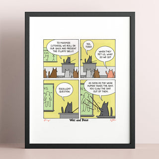 Cat School Comic Print