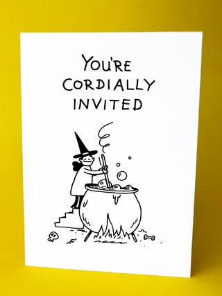Cordially Invited Greeting Card With Envelope