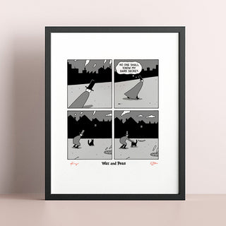 Dark Secret Cat Comic Signed Print