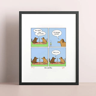 Dog Date Signed Print