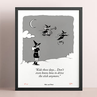 Driving The Stick Signed Print