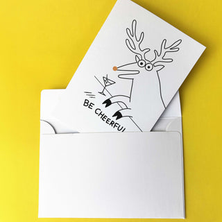 Be Cheerful Holiday Card With Envelope