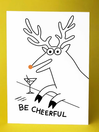Be Cheerful Holiday Card With Envelope