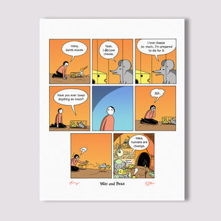 Humans are Chumps Comic Print