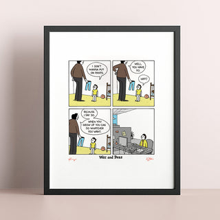 Lies Signed Print