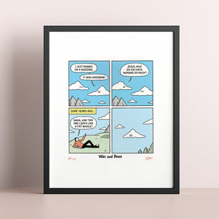 Mean Cloud Signed Print