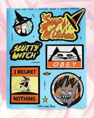 Regret Nothing XL Sticker Sheet