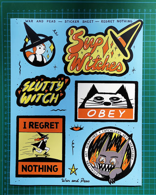 Regret Nothing XL Sticker Sheet