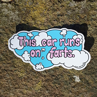 Runs on Farts Bumper Sticker