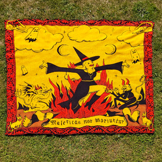 Witches Don't Die Knitted Blanket