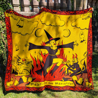 Witches Don't Die Knitted Blanket