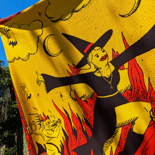 Witches Don't Die Knitted Blanket