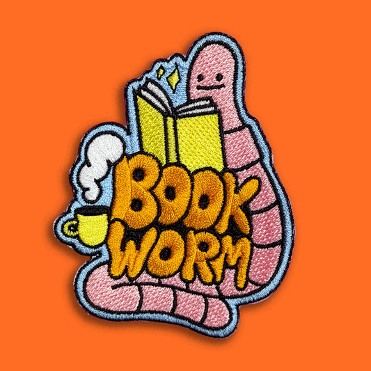 Bookworm – Embroidered Patch